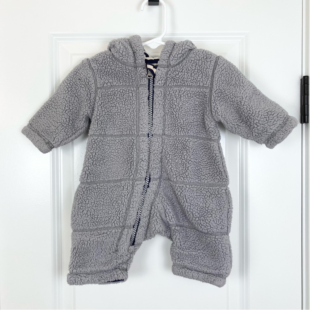 Hanna Andersson Two In One Reversible Sherpa Hooded Bunting Size 50cm 0-3 Months